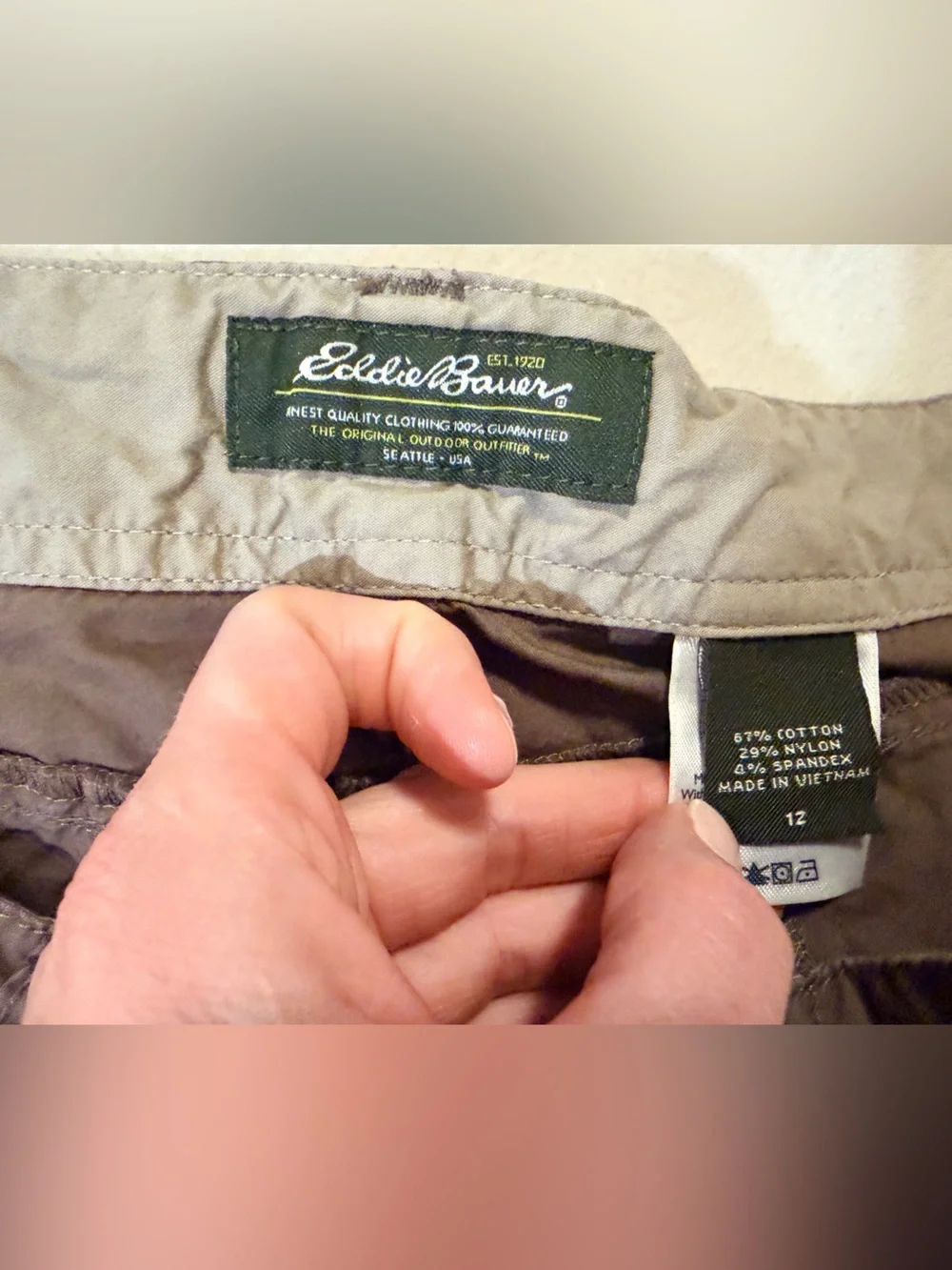 Eddie Bauer Olive/Brownish Utility Skirt